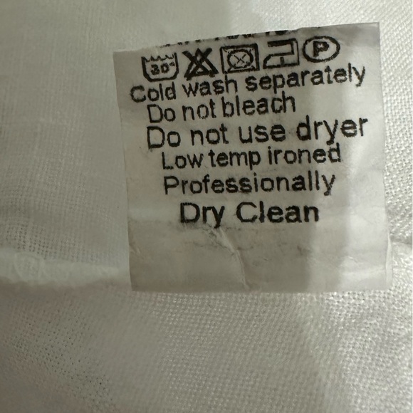 🛍️ Terzo Millenio 100% Linen high low top with excellent condition. - Picture 4 of 7